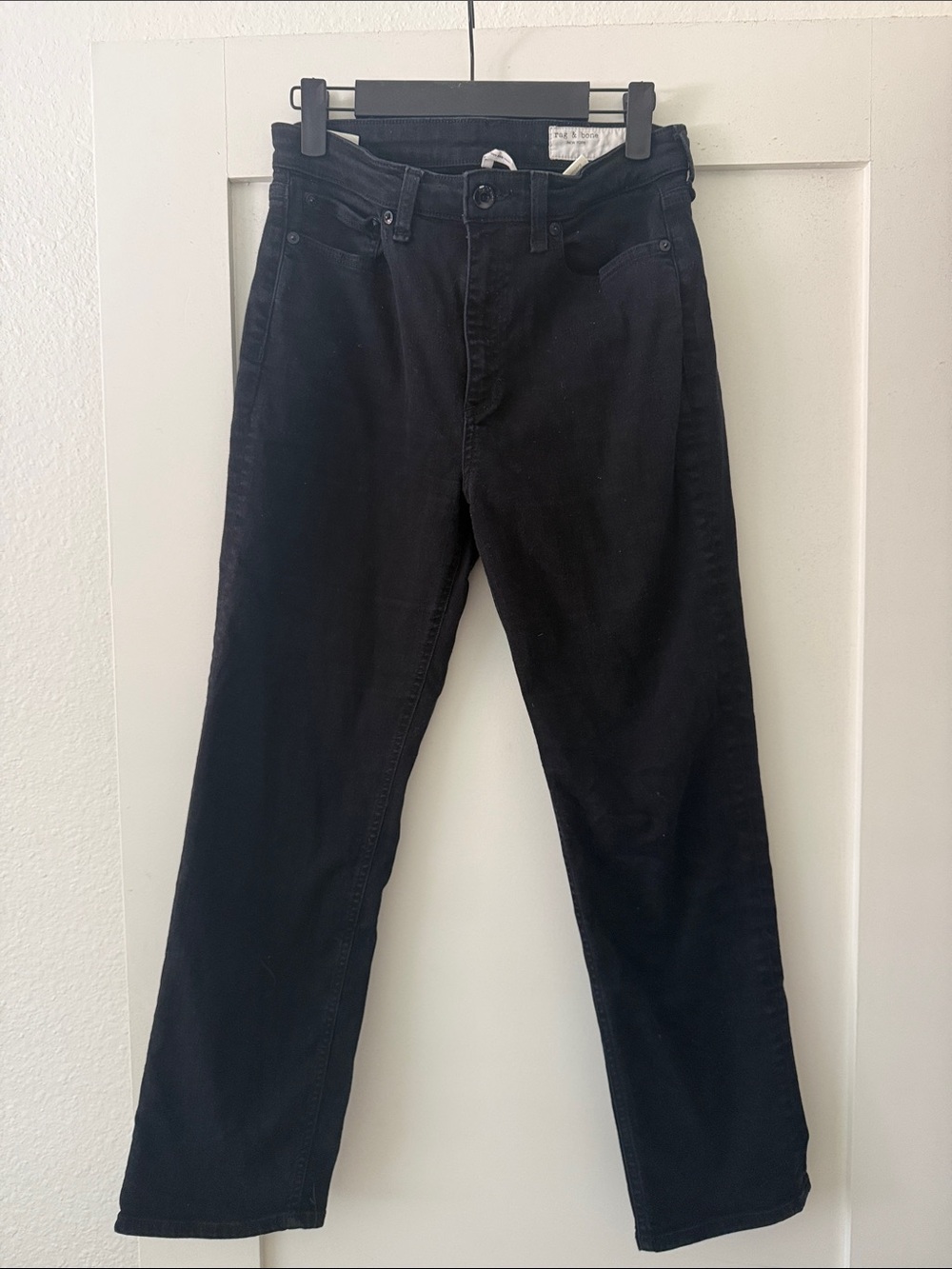 rag & bone Black Straight Jeans